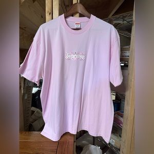 Supreme Pink Bandana Box Logo T Shirt